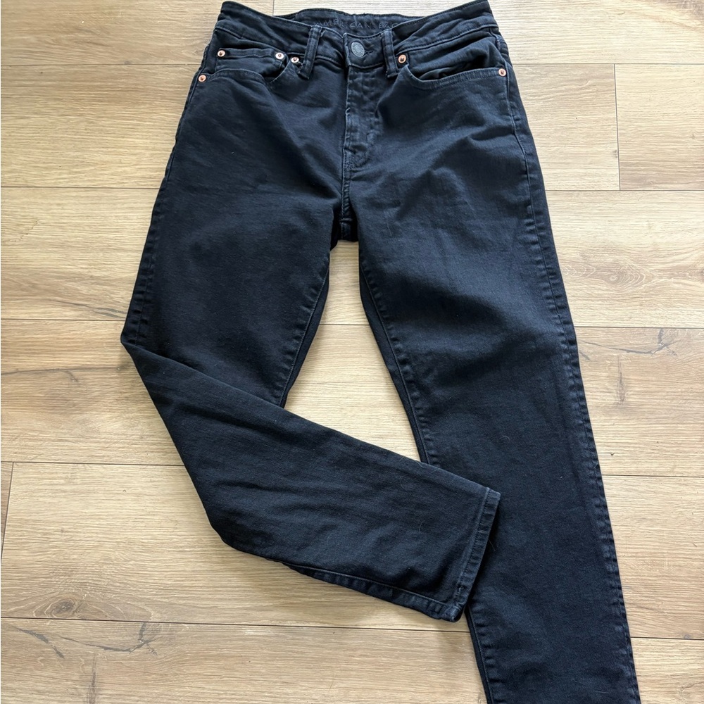 American Eagle Outfitters Black Straight Leg Jeans